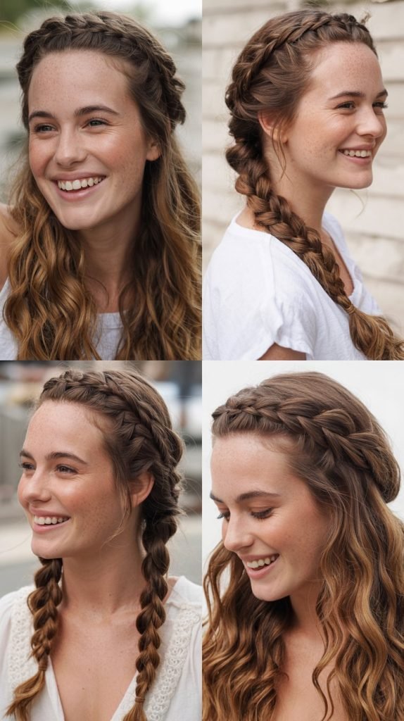 Crown Braid with Low Bun
