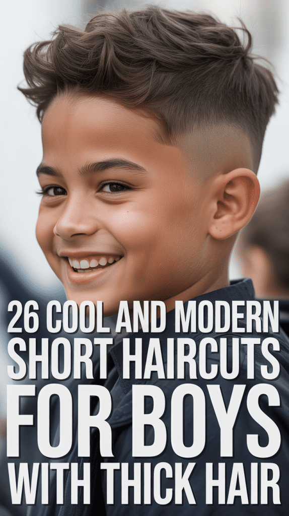 Cool and Modern Short Haircuts for Boys with Thick Hair