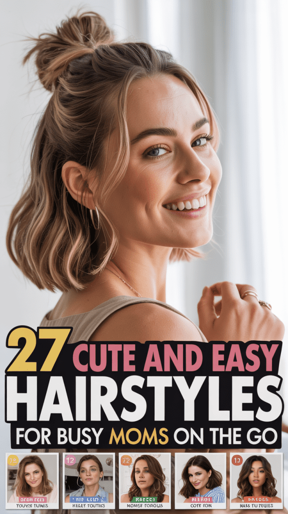 27 Cute and Easy Hairstyles for Busy Moms on the Go