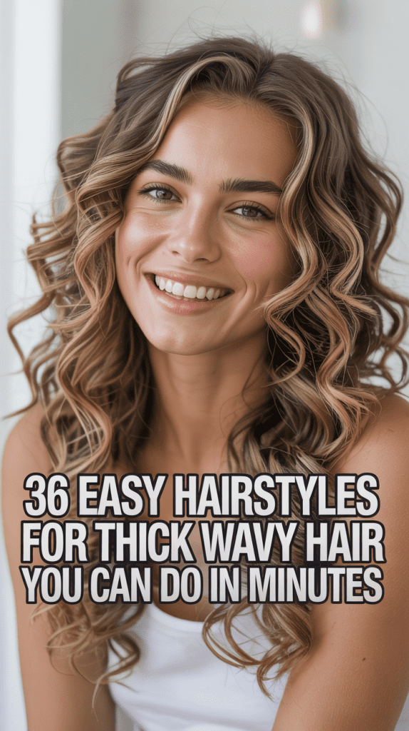 Easy Hairstyles for Thick Wavy Hair You Can Do in Minutes