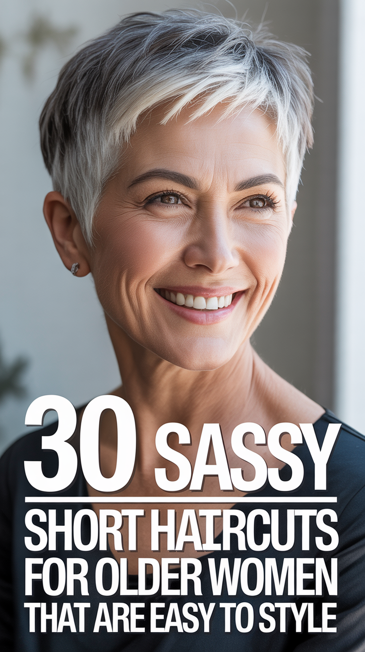 Sassy Short Haircuts for Older Women That Are Easy to Style