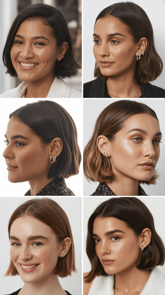 Tucked Behind the Ears Long Bob