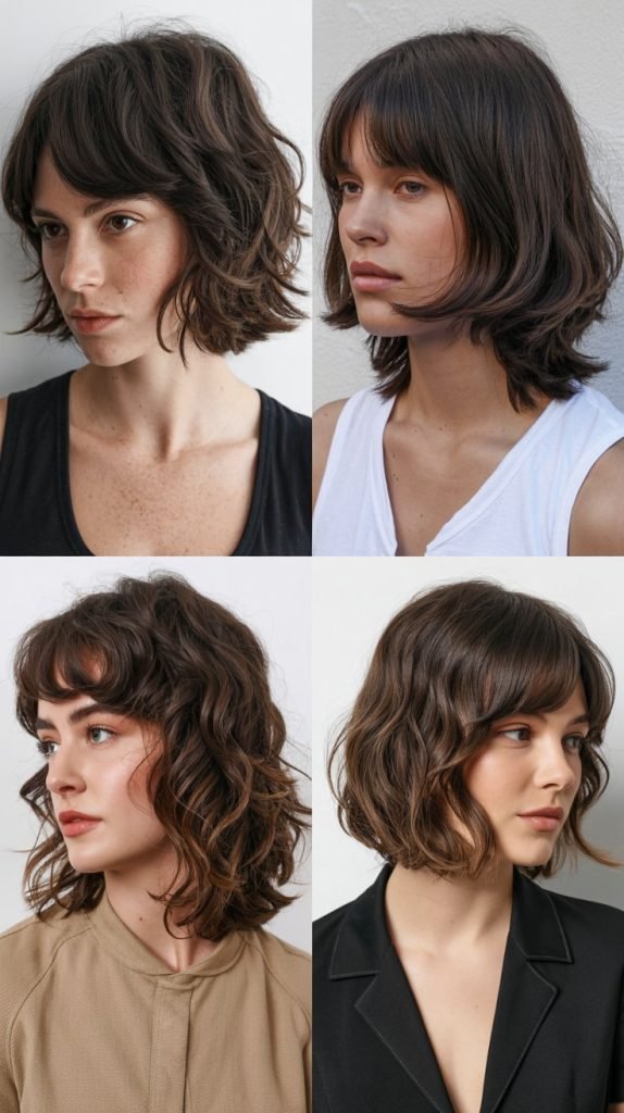  Minimalist Wolf Cut With Subtle Bangs