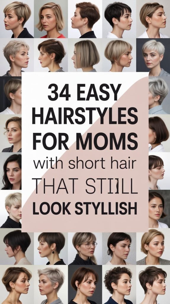 34 Easy Hairstyles for Moms with Short Hair That Still Look Stylish