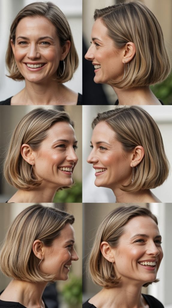 Long Bob with Tucked-Behind-Ear Style