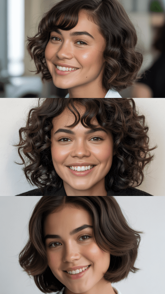 Wavy Bob With Graduated Bangs