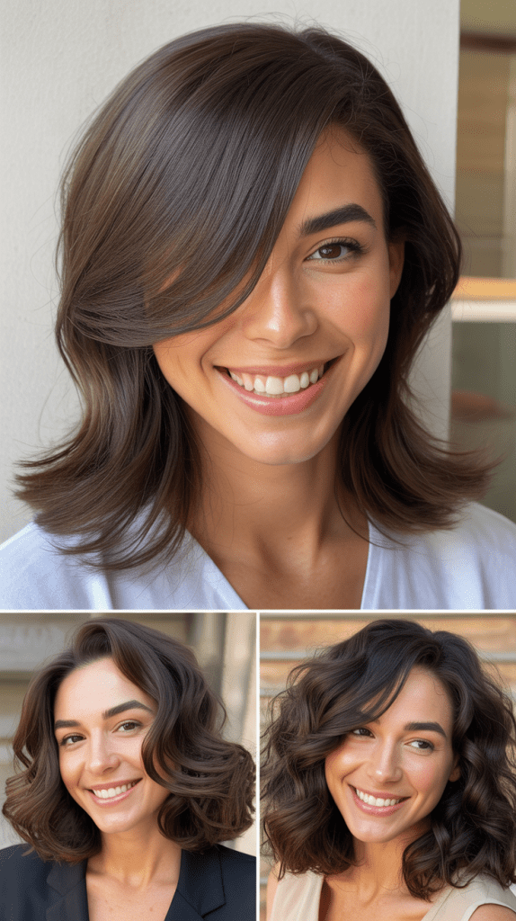 Wispy Micro Bangs With Butterfly Layers