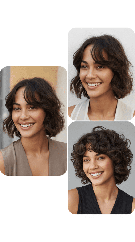 Soft Lob With Side Bangs