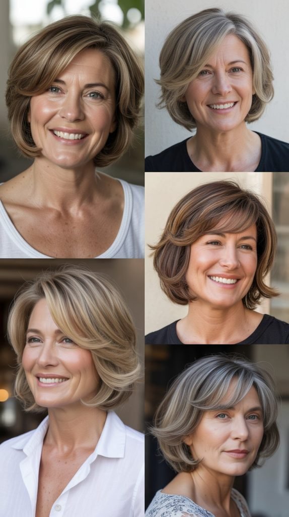 Graduated Bob with Highlights