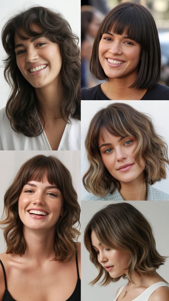  Popular Medium-Length Hairstyles with Bangs