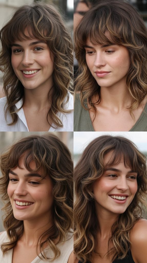  Piecey Bangs with Tousled Waves