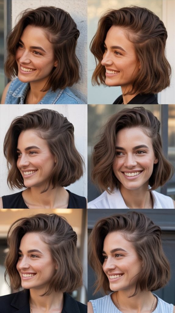 Long Bob with Volume at the Crown