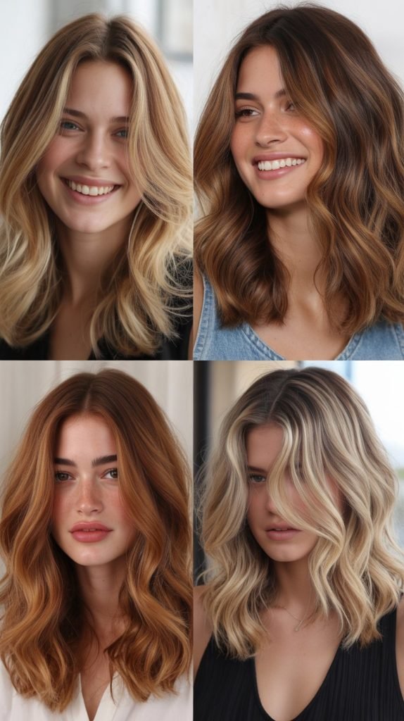 . Layered Lob With Beachy Waves