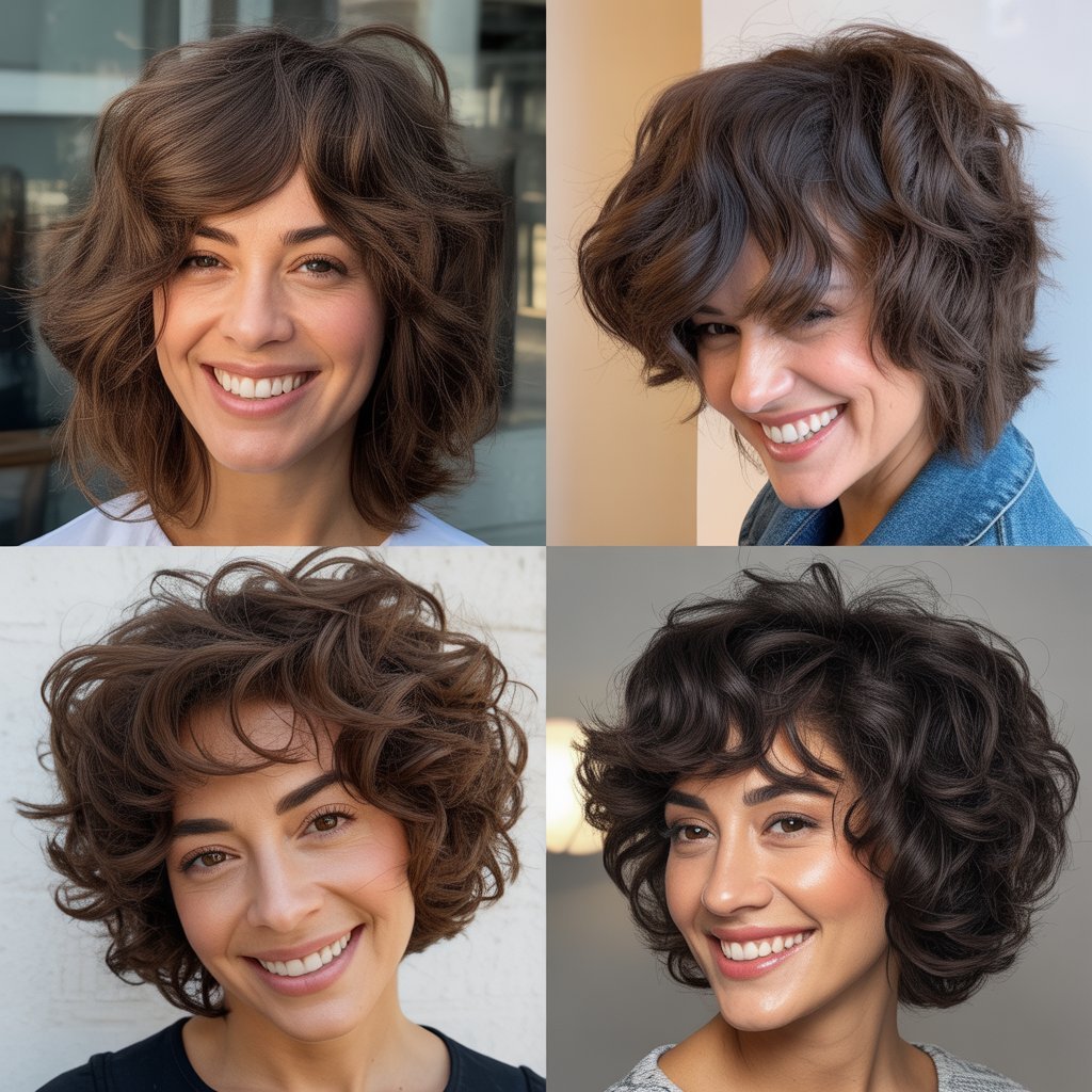  Wolf Cut with Chunky Layers