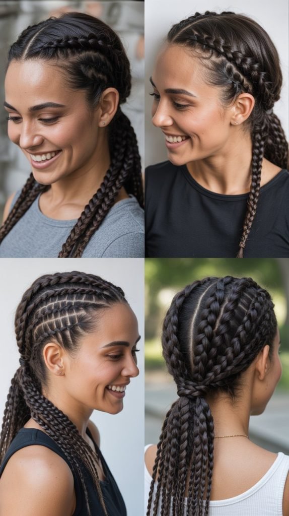 . Braided Ponytail Wrap