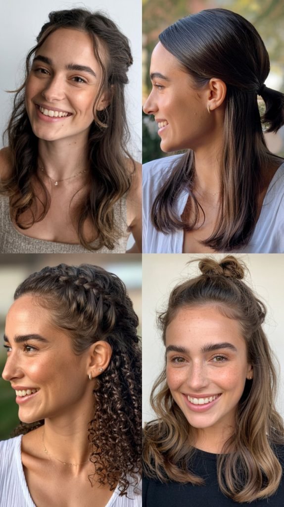 The Half-Up Half-Down Style