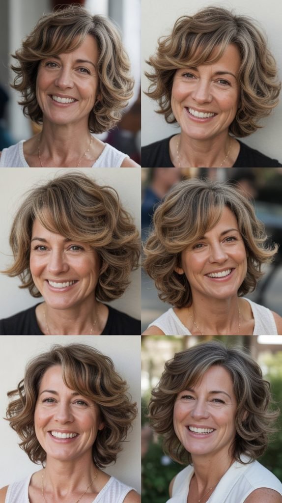 Messy Lob with Texture