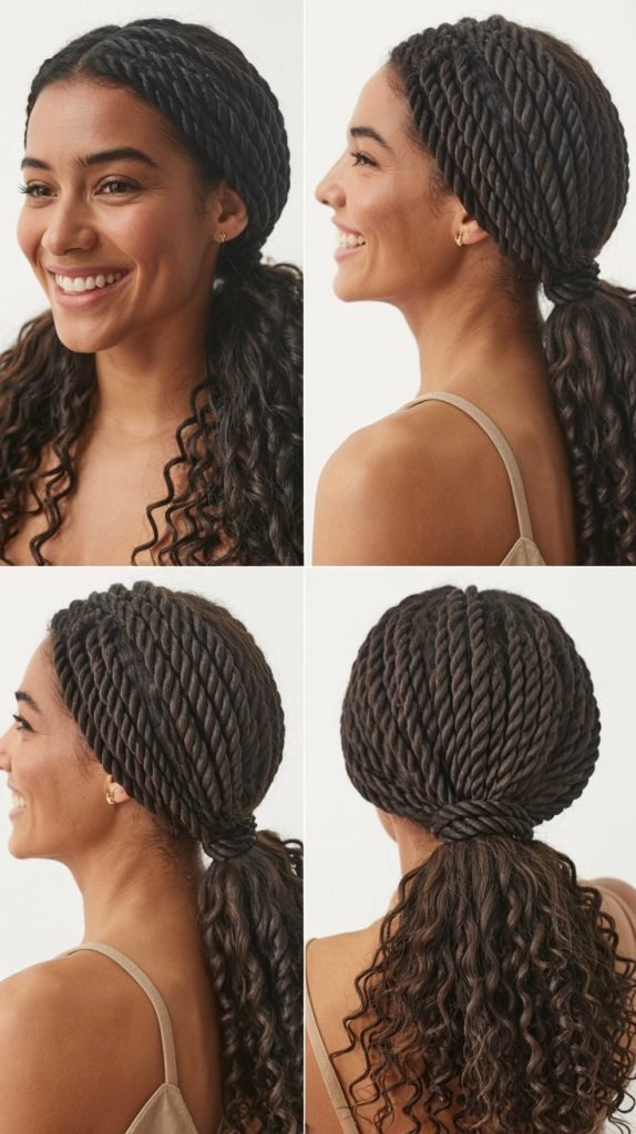 Rope Twist Ponytail
