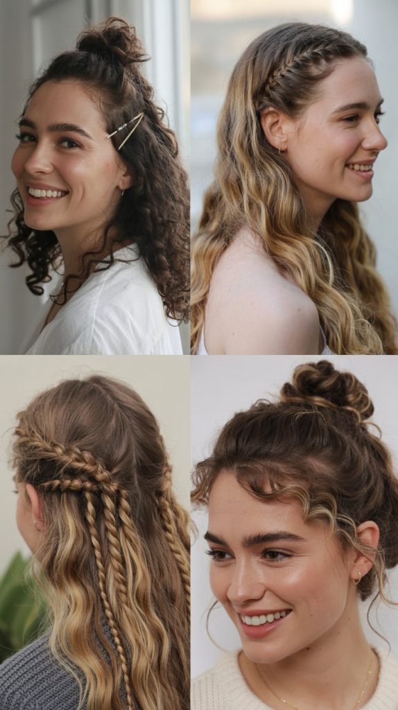 Half-Up Half-Down with a Twist