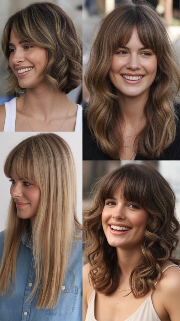 Beachy Long Bob With Bardot Bangs