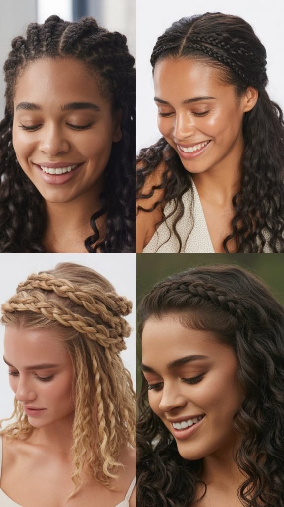 Half-Up Braid Crown