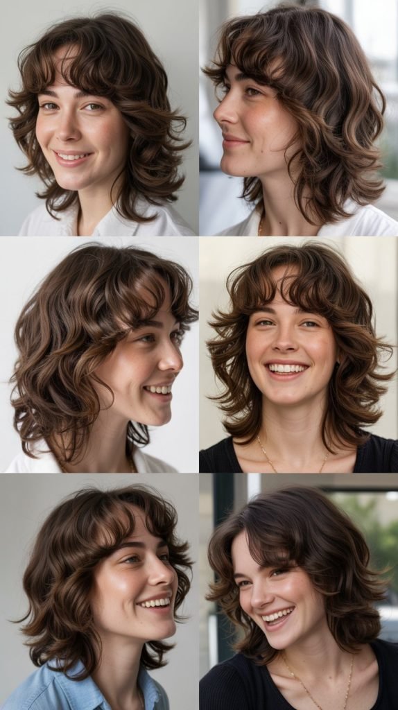 Textured Mid-Length with Piecey Fringe