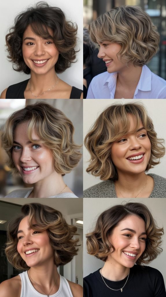 Stacked Bob with Waves