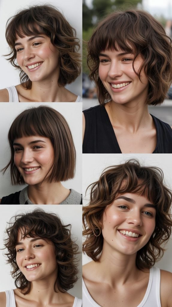Choppy Bangs with Jagged Layers