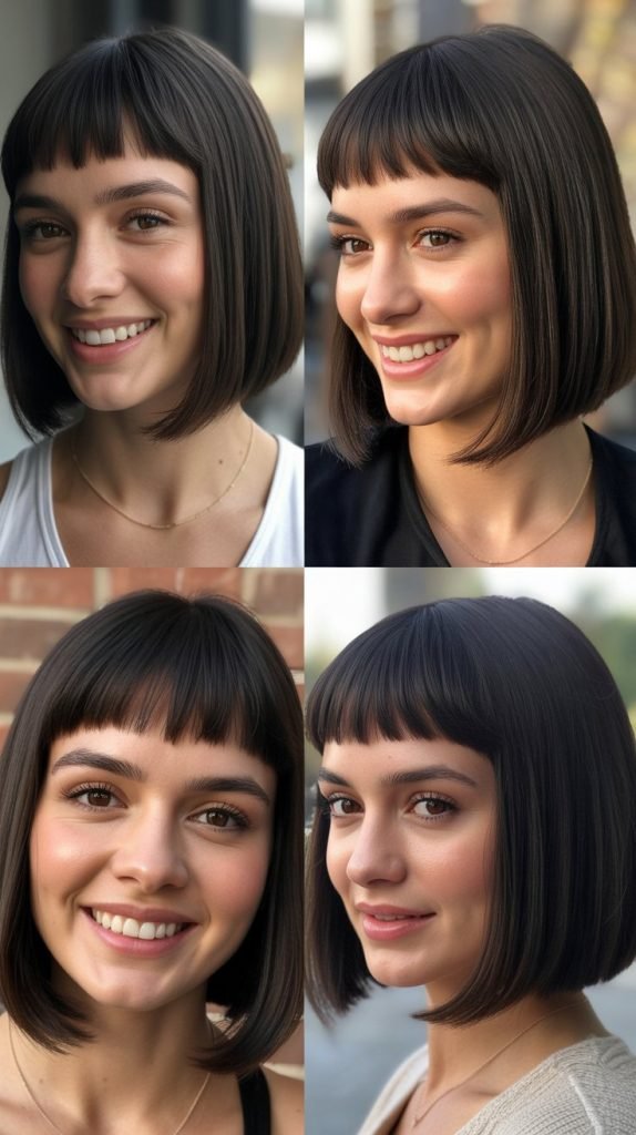 Straight Bob with Micro Bangs