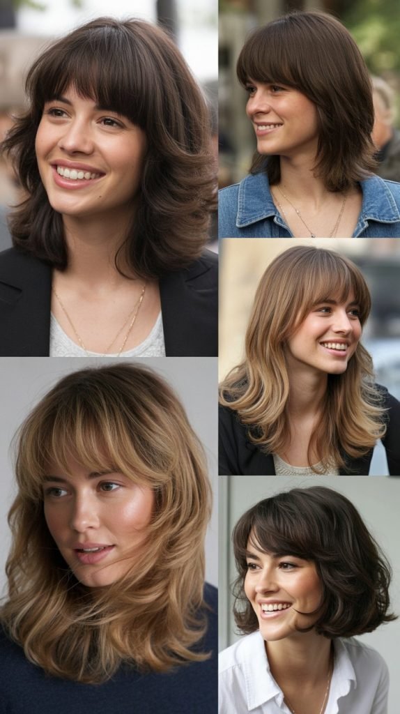 Thick Bangs with Thinned Layers