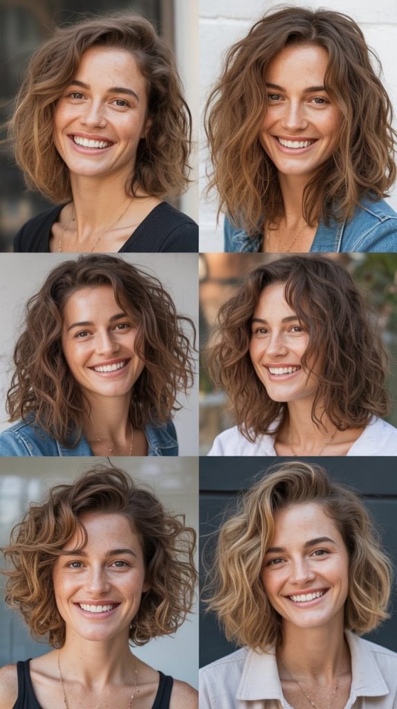 Tousled Shoulder-Length Waves