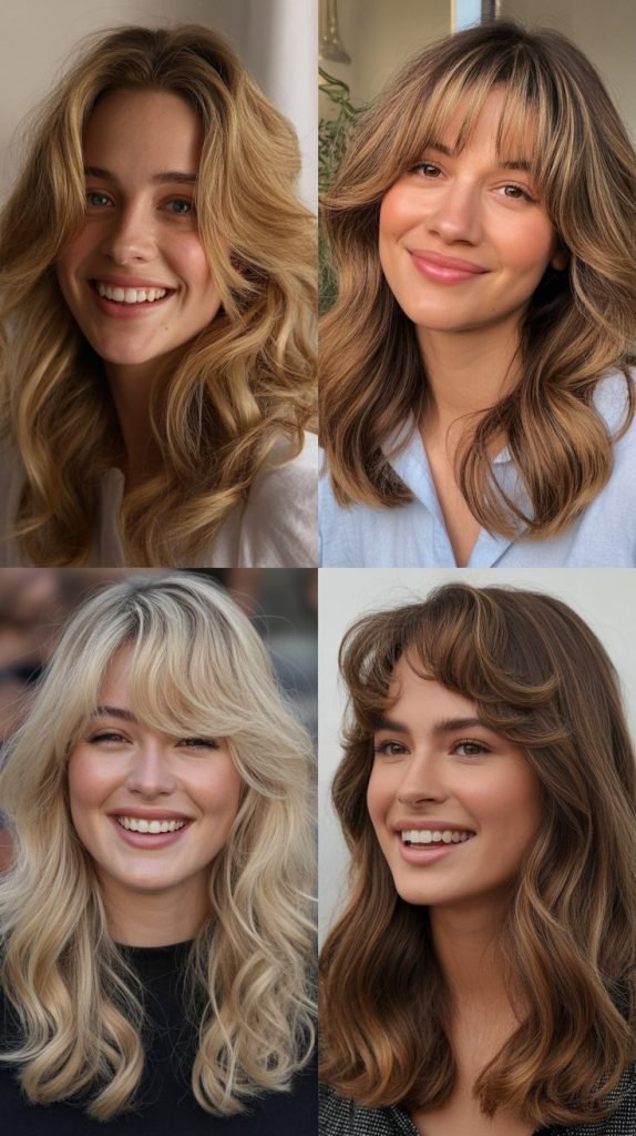 Tousled Mid-Length with Piecey Bangs