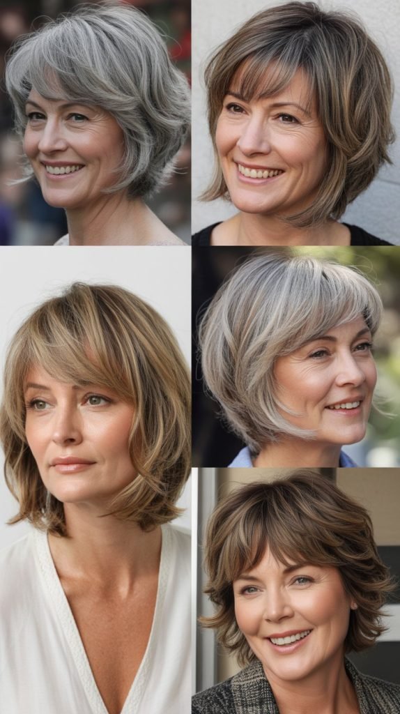  Choppy Bob with Piecey Fringe