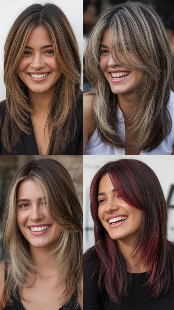 Long Layers with Peek-A-Boo Highlights