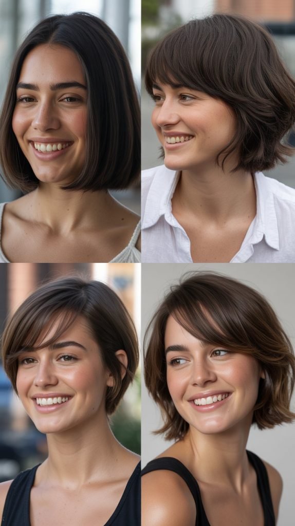  Blunt Cut with Subtle Face-Framing