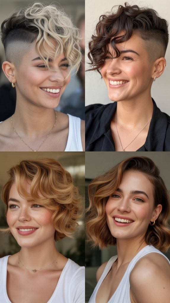 Textured Wavy Crop with Undercut