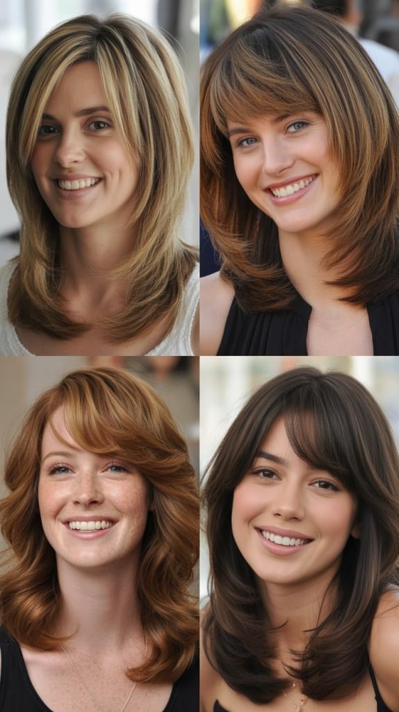  Graduated Bob with Wispy Curtain Bangs