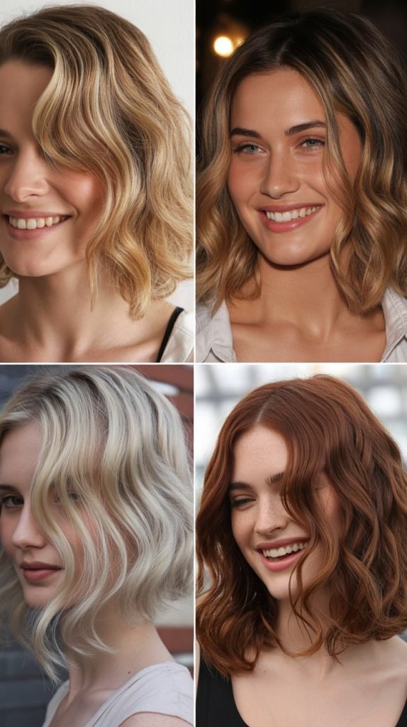 Razor-Cut Wavy Bob