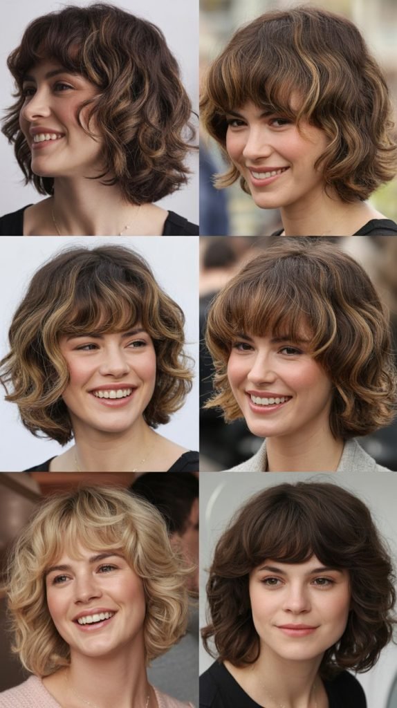  Wavy Lob with Bardot Bangs