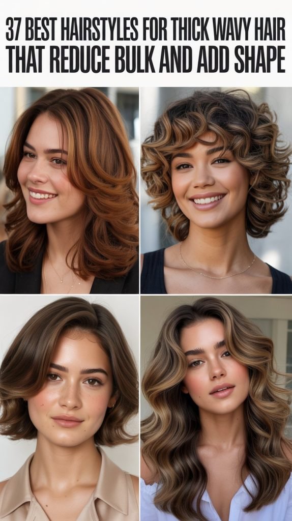 37 Best Hairstyles for Thick Wavy Hair That Reduce Bulk and Add Shape