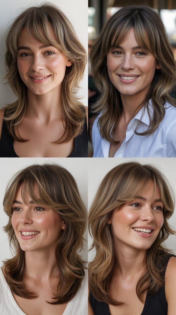 Baby Bangs with Graduated Layers