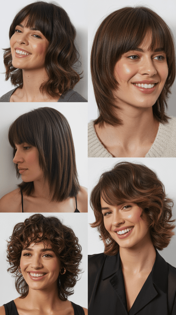 . Graduated Bob With Side-Swept Bangs