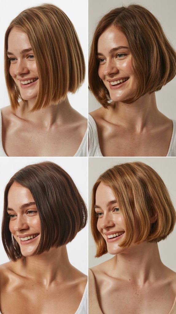 Rounded Bob with Curved Layers