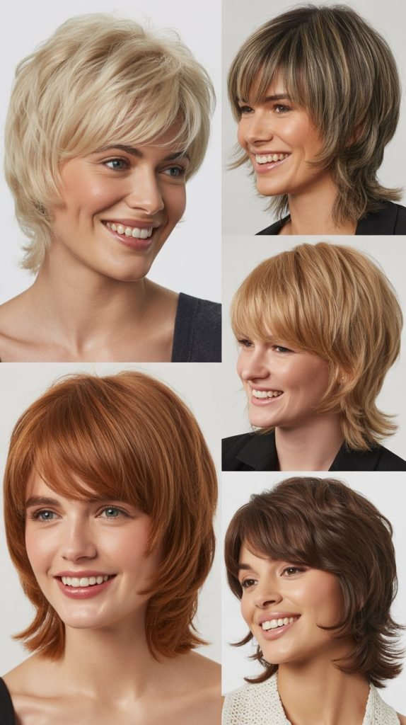 Textured Shag with Wispy Bangs