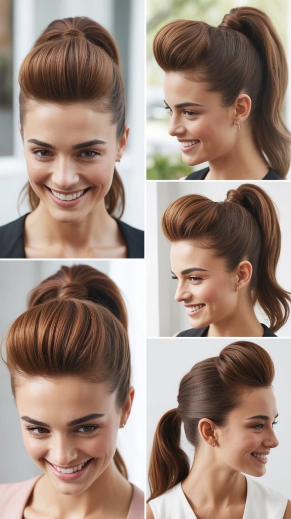  High Ponytail with Bump