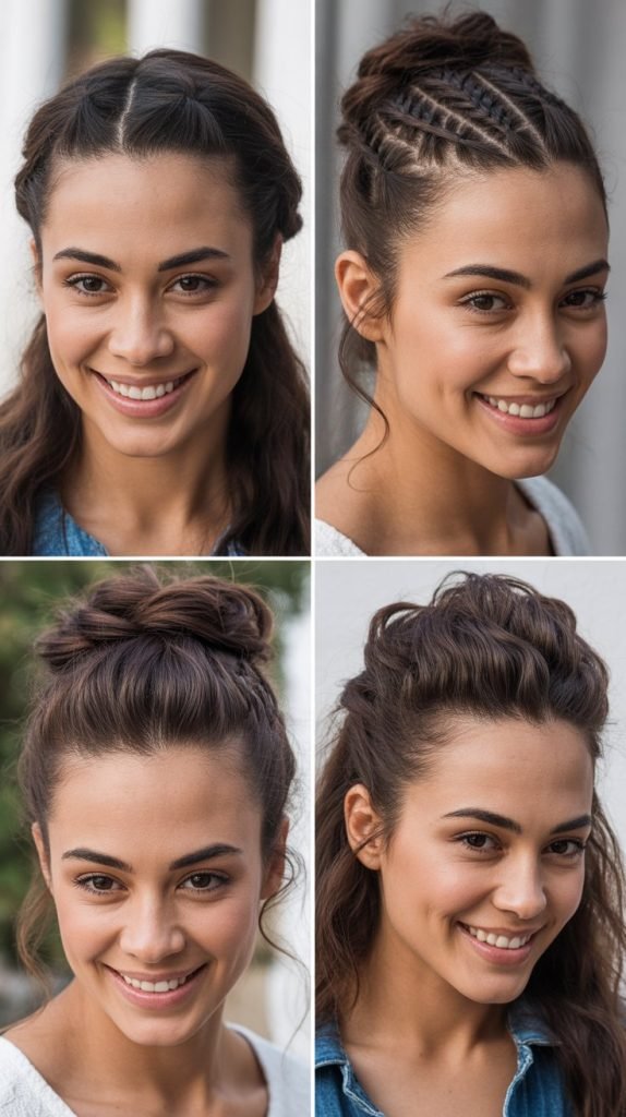 Criss-Cross Half-Up Style