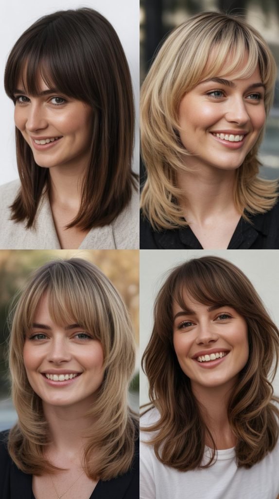 Tapered Bangs with Seamless Layers