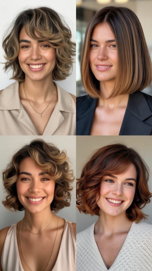 Choppy Midi Cut with Face-Framing Layers