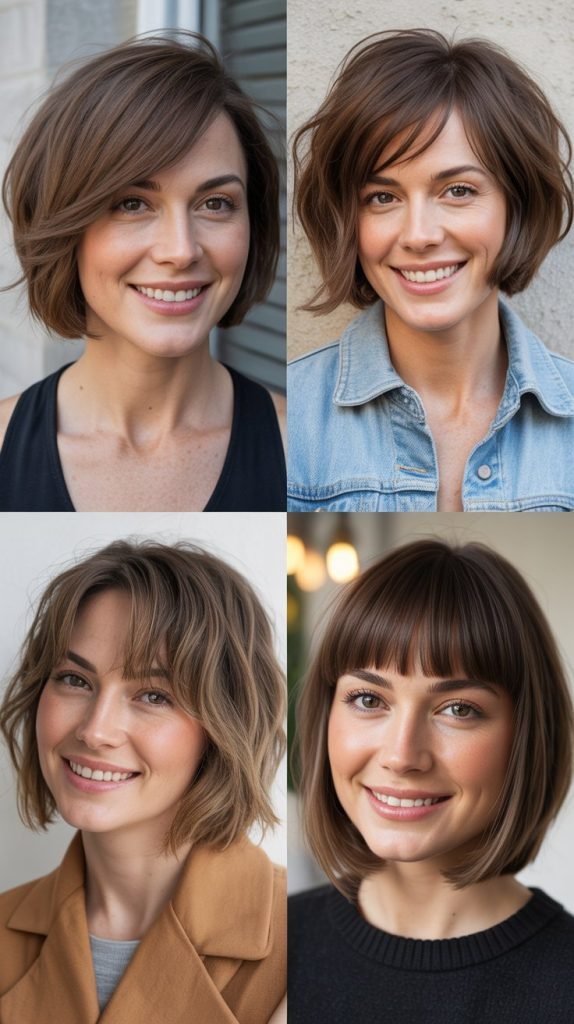 Angled Bob With Choppy Bangs