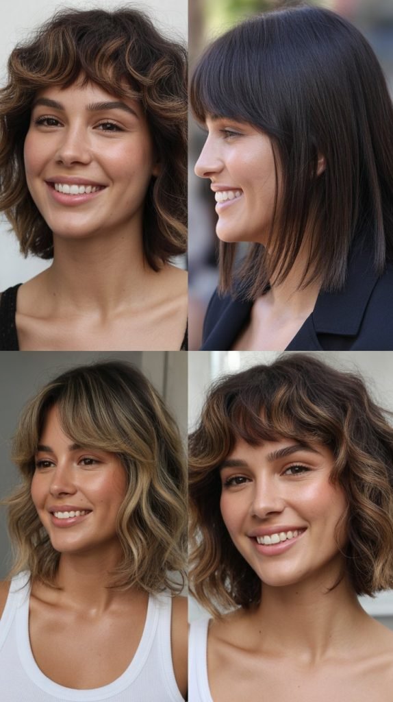 Razored Lob with Textured Fringe